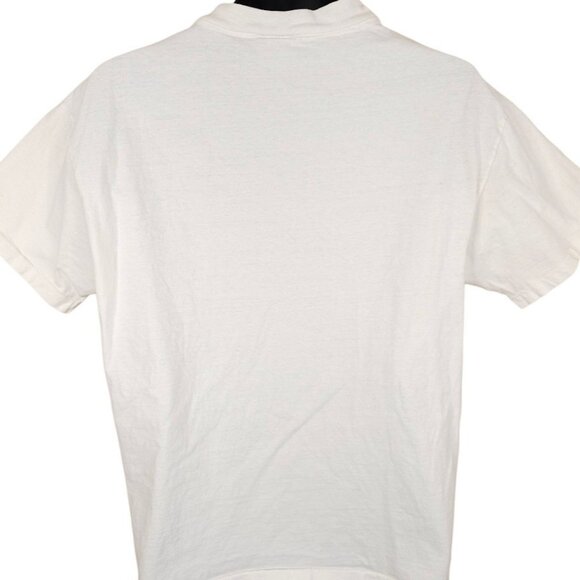 Vintage Salvador Dairy T Shirt Mens Size Large White 80s Dali Cow Made In USA - Picture 5 of 11